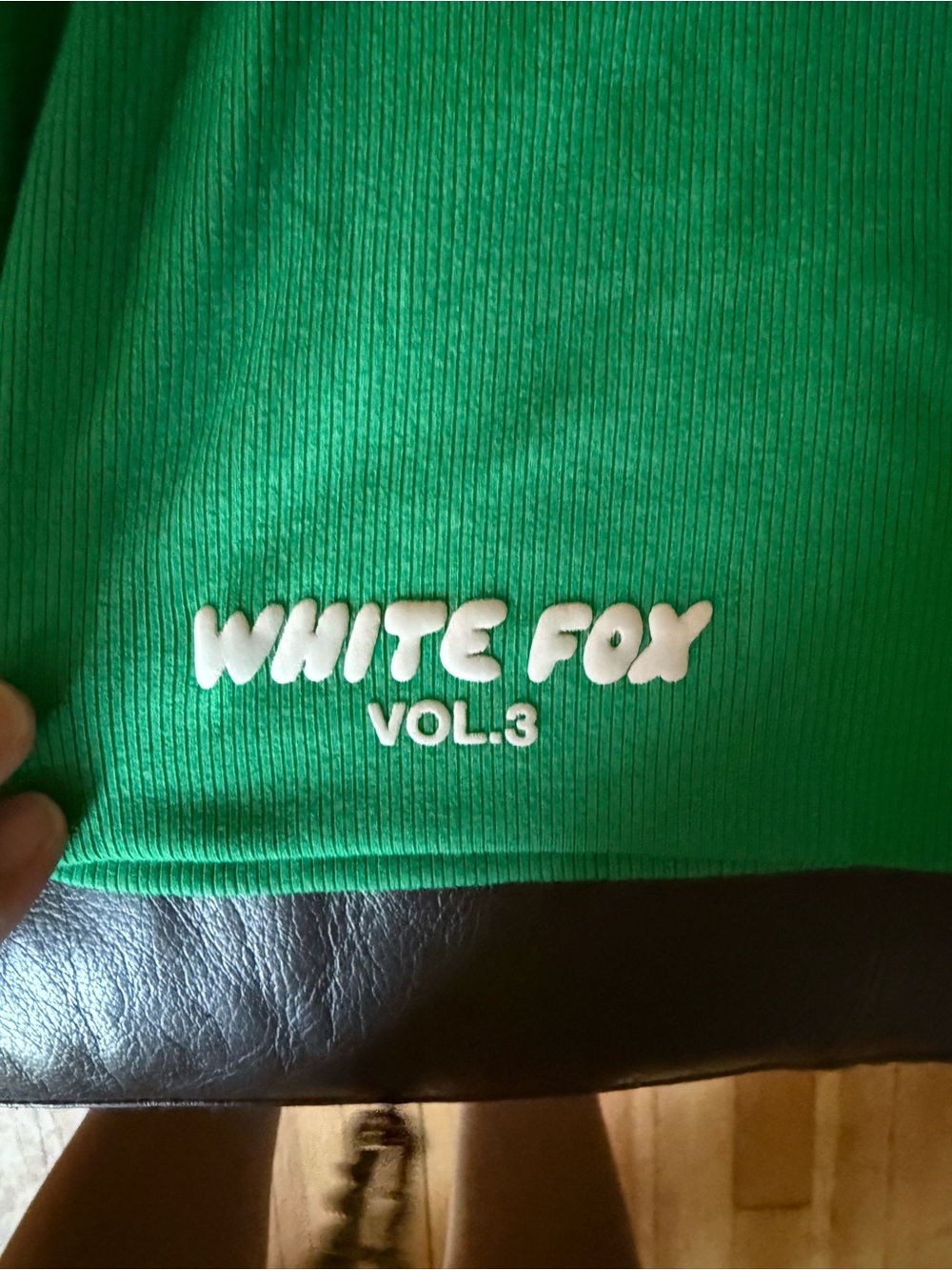 Women’s White Fox‎ Boutique High rise Green Ribbed Athletic Bike Shorts size XS - Picture 3 of 5